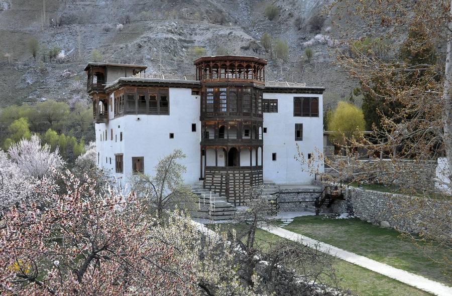 Khaplu Palace in blossom